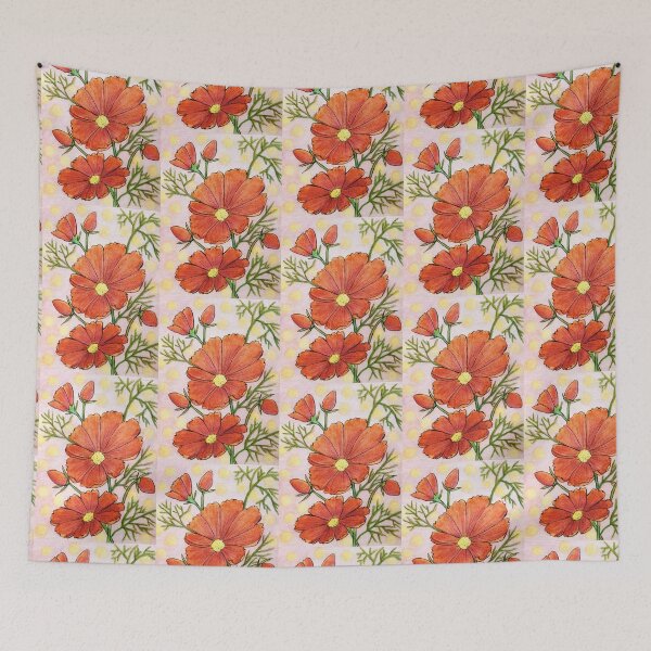 Item preview, Orange cosmos _light designed and sold by Paintedhues.