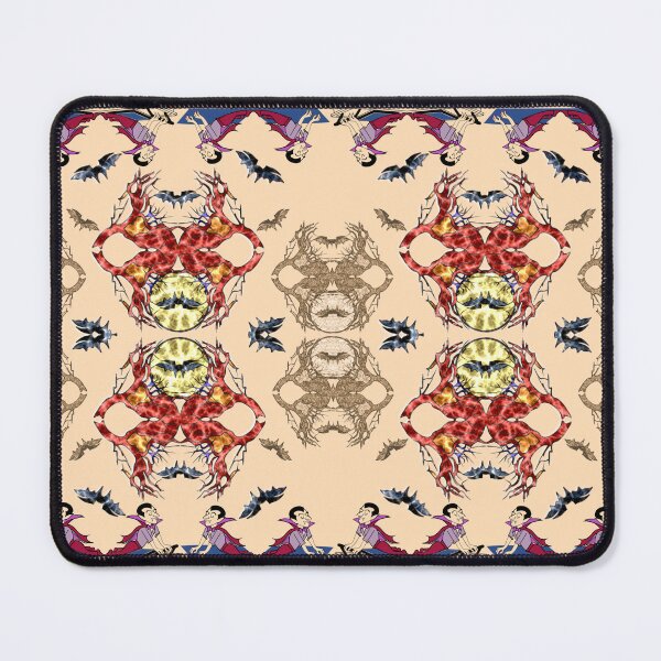 Item preview, halloween pattern of dracula doing pilates  designed and sold by PPB2020.