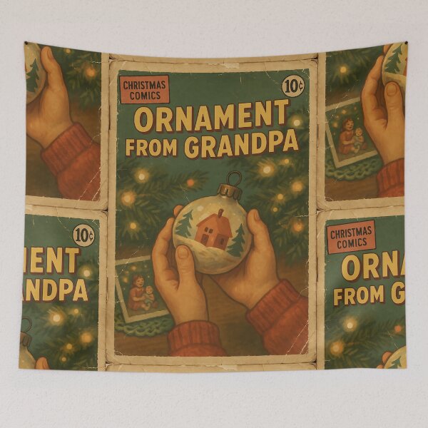 Item preview, Vintage Nostalgic Christmas: Ornament From Grandpa designed and sold by bapupa.