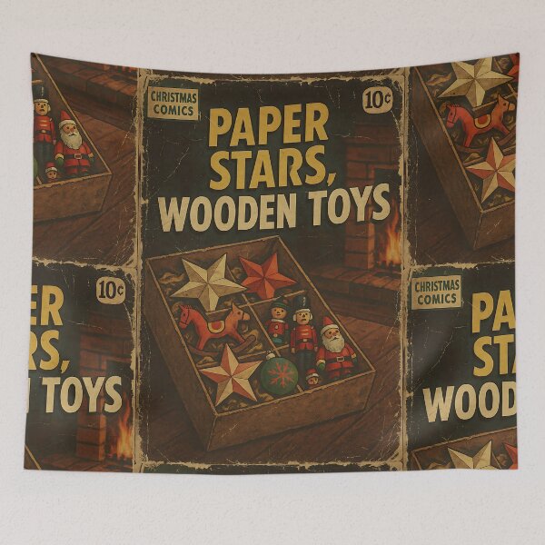 Item preview, Classic Nostalgic Christmas: Paper stars, Wooden toys designed and sold by bapupa.