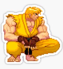 Street Fighter Third Strike - Yellow Ken Crouch Sticker