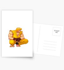 Street Fighter Third Strike - Yellow Ken Crouch Postcards