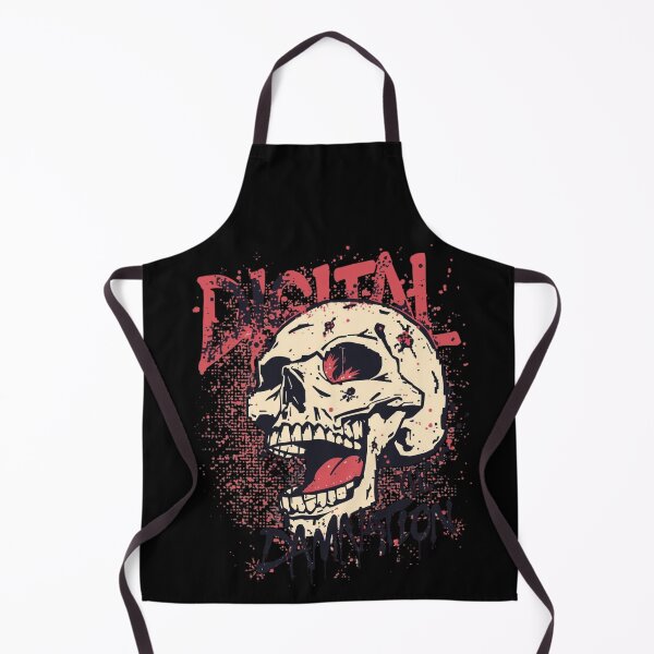 Item preview, Pixel skull "digital damnation" designed and sold by PunkdUpPrints.