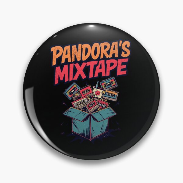 Item preview, retro "pandora's mixtape" designed and sold by PunkdUpPrints.