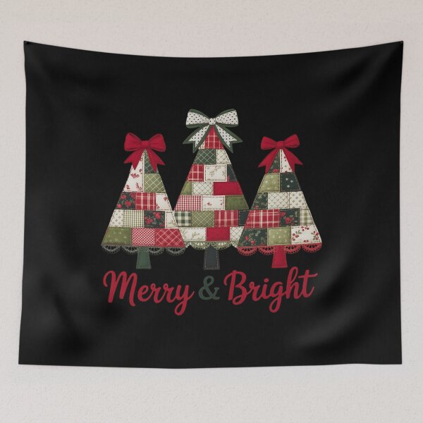 Item preview, Merry and Bright  Patchwork Christmas Tree designed and sold by AmparoBoyle.