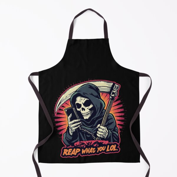 Item preview, grim reaper "reap what you lol" designed and sold by PunkdUpPrints.