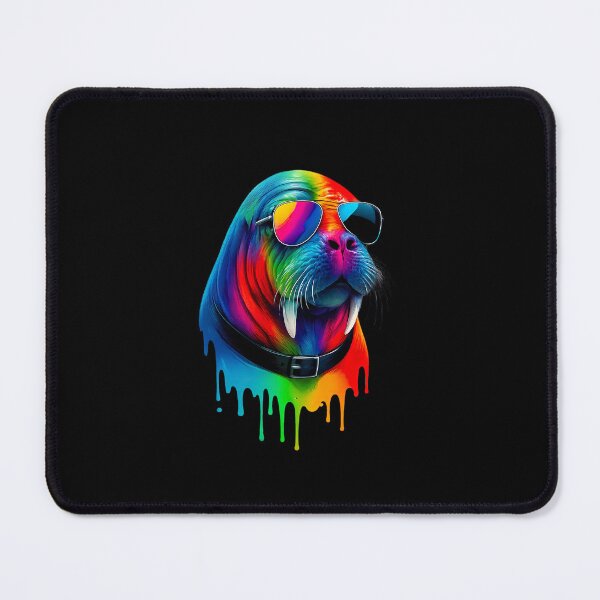 Artikelvorschau, Regenbogenhund mit Sonnenbrille – Bunte Funky Pop Art entworfen und verkauft von ArteeInnovation.