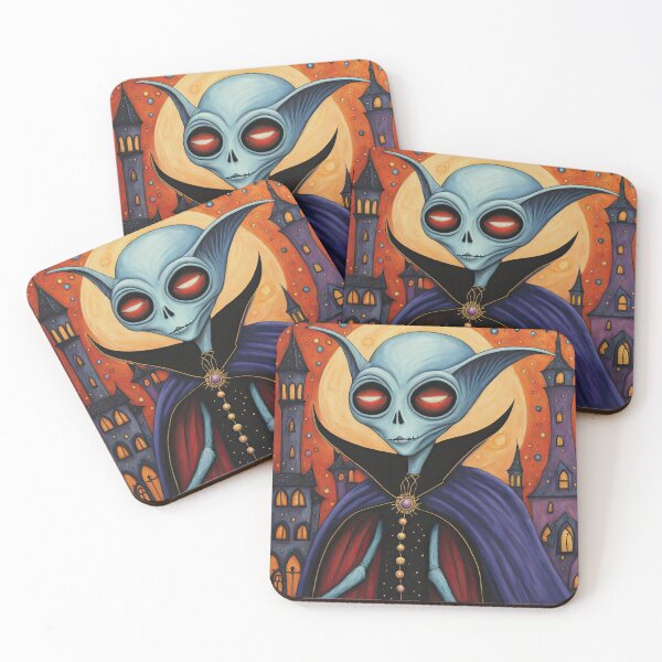 Item preview, Alien dressed as a Dracula for Halloween designed and sold by Colin Bentham.
