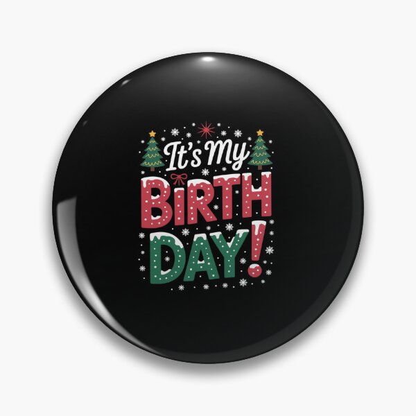 Item preview, It's My Birthday Christmas Funny Bday Xmas designed and sold by MinaReinger.