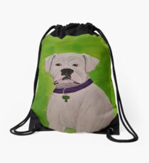 Boxer Dog Drawstring Bag