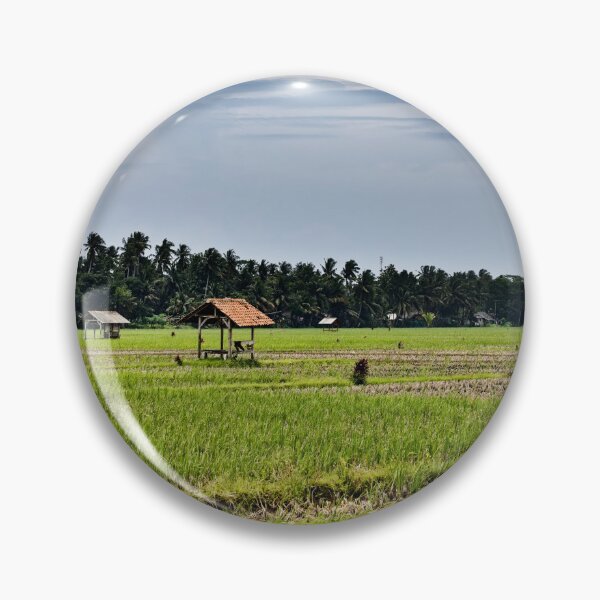 Item preview, Indonesian agricultural landscape under a bright cloudy sky designed and sold by franck380.
