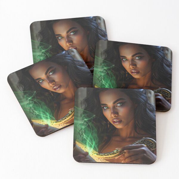 Item preview, Egyptian Sorceress with Magic Scroll – Mystical Fantasy Art for Phone Cases, Stickers & T-Shirts designed and sold by PrintGood.