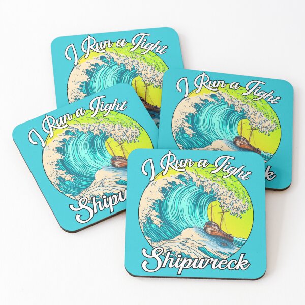 Item preview, I Run a Tight Shipwreck Art: Stormproof Optimism designed and sold by Doodle-Bloom.