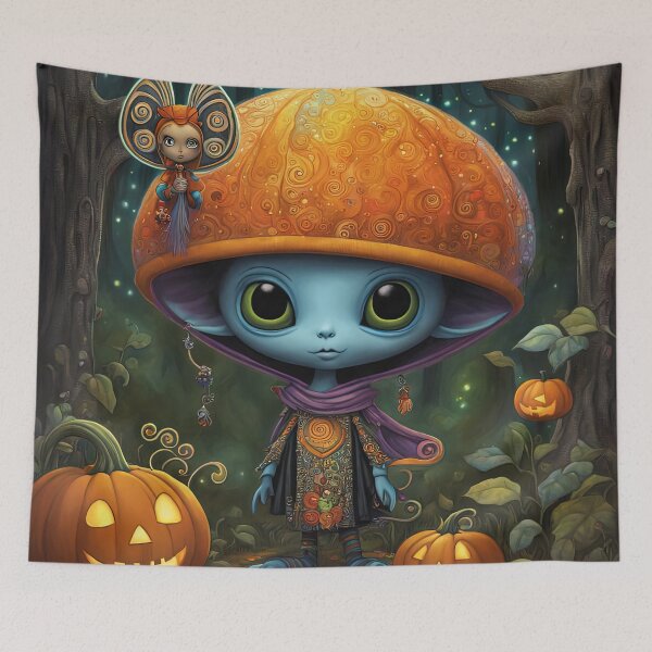 Item preview, Alien as a Fairy with wings in a forest  designed and sold by Colin Bentham.