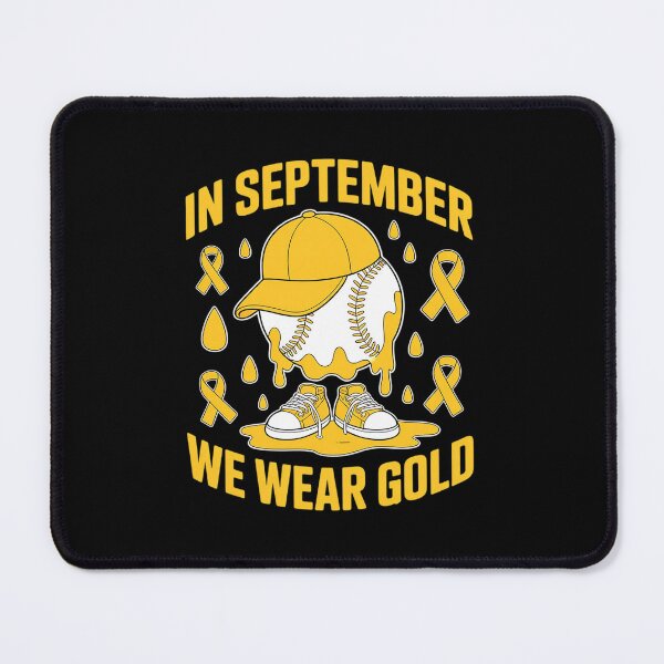 Item preview, in September We Wear Gold Baseball Drip Boy Childhood Cancer designed and sold by HaileyRobel.