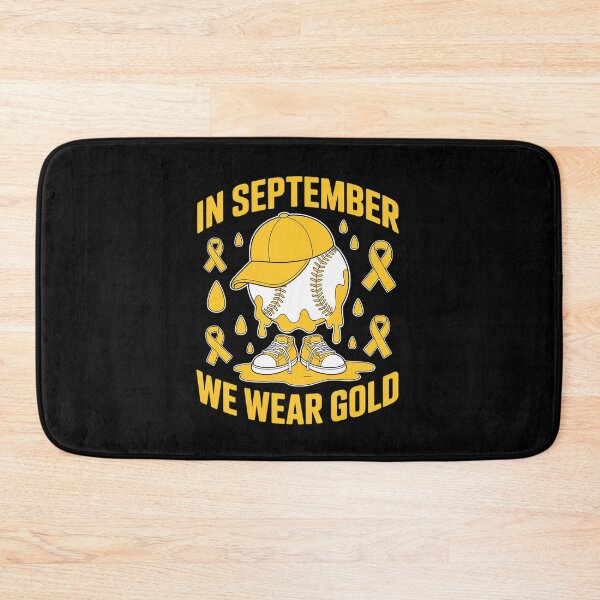 Item preview, in September We Wear Gold Baseball Drip Boy Childhood Cancer designed and sold by HaileyRobel.