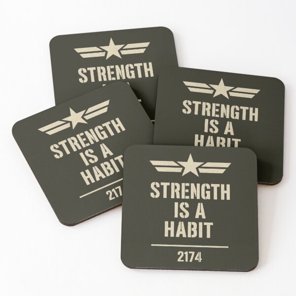 Item preview, Strength Is a Habit – Military Fitness Quote | Discipline Mindset Gym Motivation Design. designed and sold by SaraSumi.