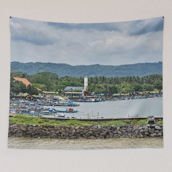 Item preview, Traditional life and maritime fleet in an Indonesian port designed and sold by franck380.