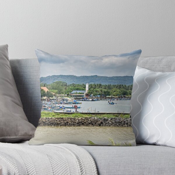 Item preview, Lively port surrounded by tropical nature and mountains designed and sold by franck380.