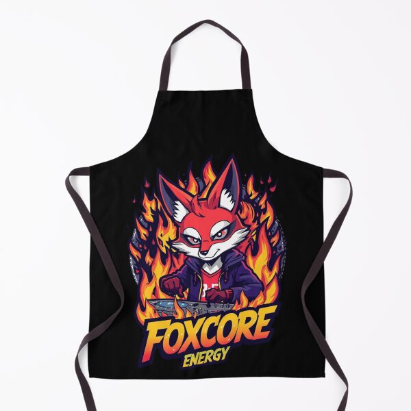 Item preview, Fox DJ "foxcore energy" designed and sold by PunkdUpPrints.