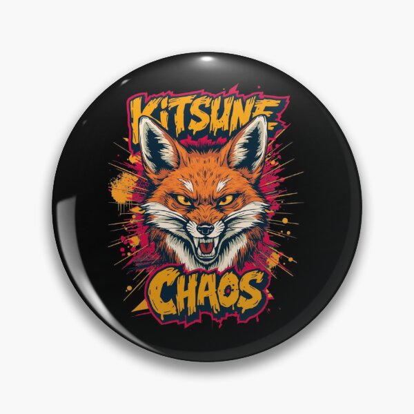 Item preview, fox "kitsune chaos" designed and sold by PunkdUpPrints.