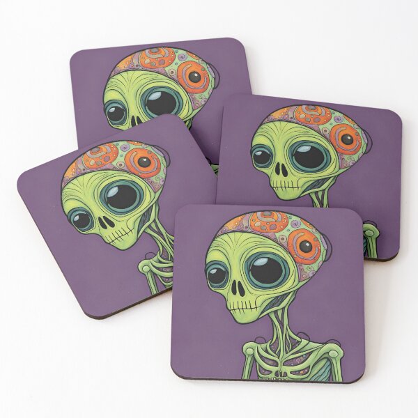 Item preview, Alien dressed as a zombie for Halloween designed and sold by Colin Bentham.