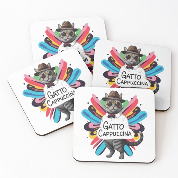 Item preview, Gatto Cappuccina – Surreal AI Cat Meme Design designed and sold by FelixnRobinus.