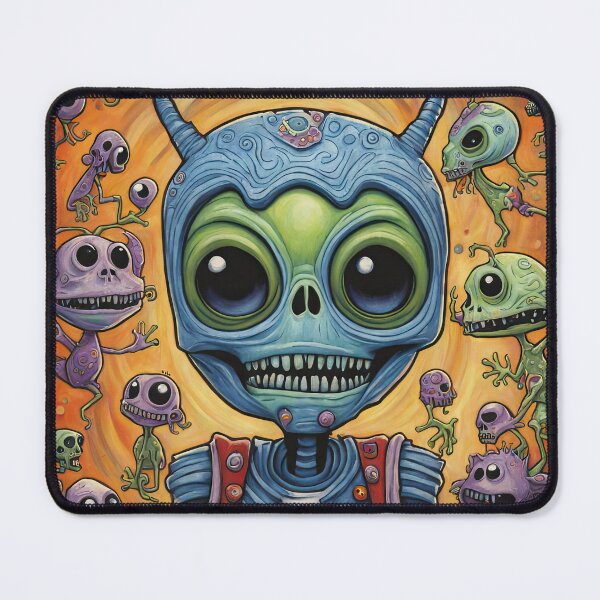 Item preview, Alien dressed as a zombie for Halloween designed and sold by Colin Bentham.