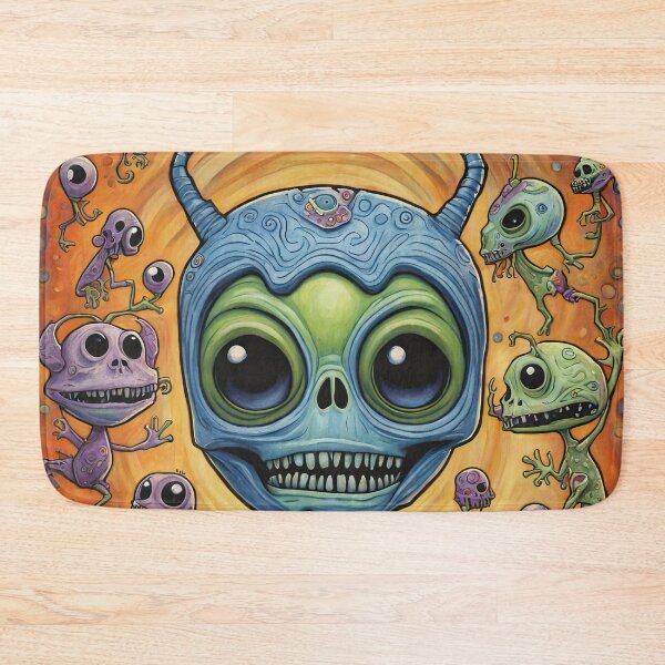 Item preview, Alien dressed as a zombie for Halloween designed and sold by Colin Bentham.