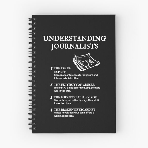 Item preview, Life of a Journalist – Funny and Relatable Truths – Black designed and sold by PsyFlow35.