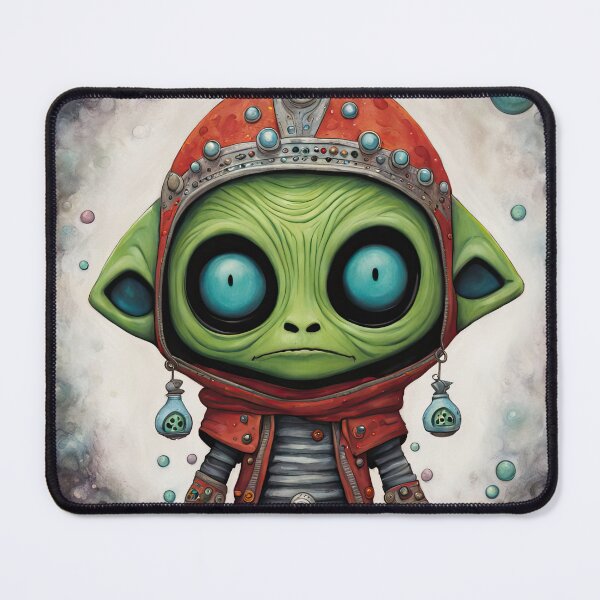 Item preview, Alien dressed as a zombie for Halloween designed and sold by Colin Bentham.