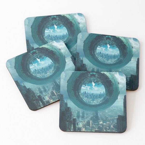 Item preview, Futuristic Panopticon City – Cyberpunk Sci-Fi Megastructure Art designed and sold by mliotard.