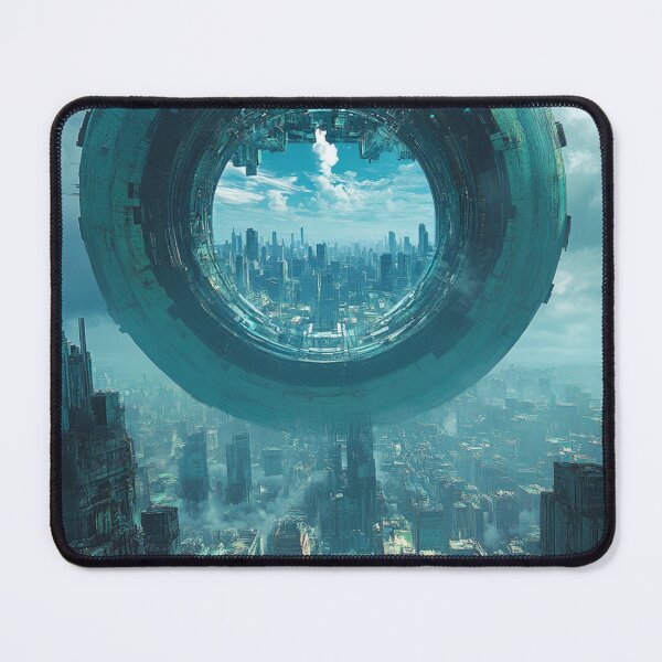 Item preview, Futuristic Panopticon City – Cyberpunk Sci-Fi Megastructure Art designed and sold by mliotard.