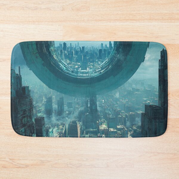 Item preview, Futuristic Panopticon City – Cyberpunk Sci-Fi Megastructure Art designed and sold by mliotard.
