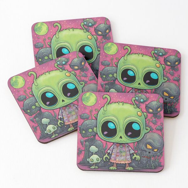 Item preview, Alien dressed as a zombie for Halloween designed and sold by Colin Bentham.