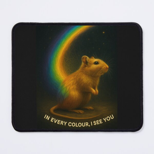 Item preview, “Tiny Light – Gerbil Beneath the Rainbow” designed and sold by GeoWild Designs.