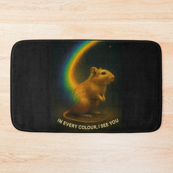 Item preview,  “Tiny Light – Gerbil Beneath the Rainbow” designed and sold by GeoWild Designs.