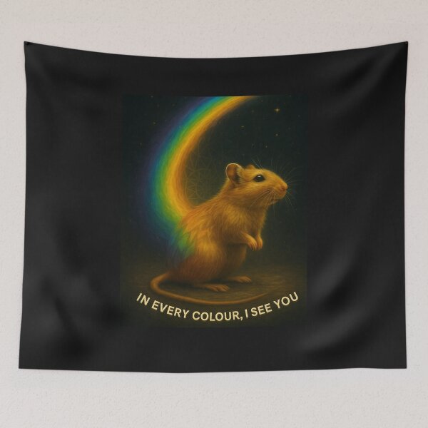 Item preview,  “Tiny Light – Gerbil Beneath the Rainbow” designed and sold by GeoWild Designs.