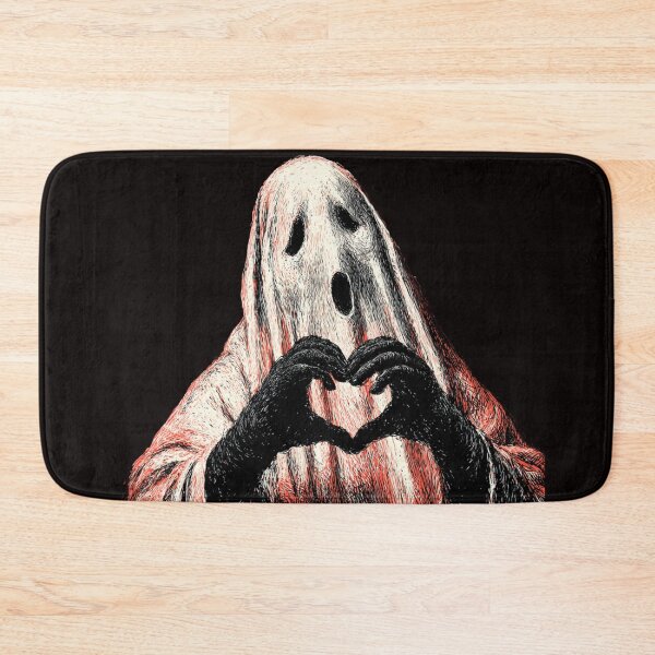 Item preview, Cute Halloween Love Spooky Art | Heart Hands Ghost | Vintage Engraving Goth designed and sold by CrunchyGoats.