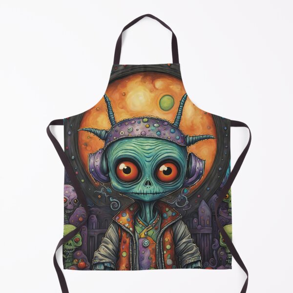 Item preview, Alien dressed as a zombie for Halloween designed and sold by Colin Bentham.
