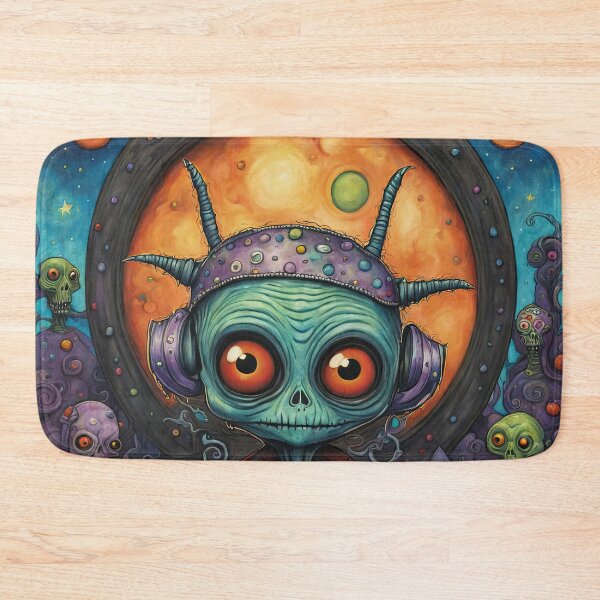 Item preview, Alien dressed as a zombie for Halloween designed and sold by Colin Bentham.
