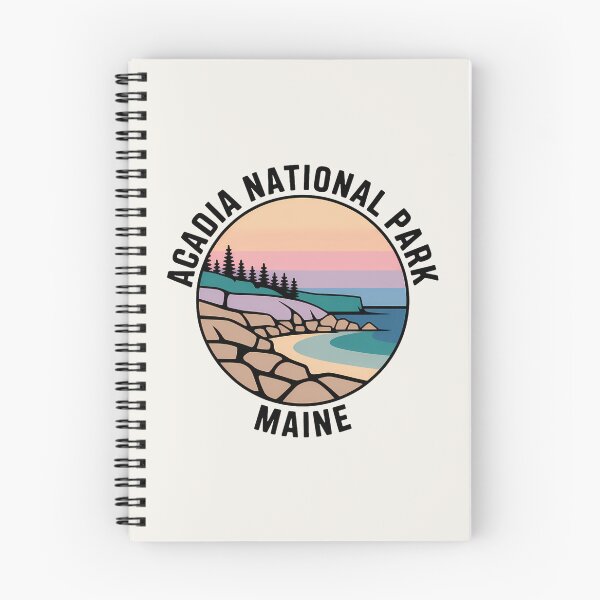 Item preview, Acadia National Park Maine Minimalist Pastel Artline Sticker designed and sold by Horizon Tales.