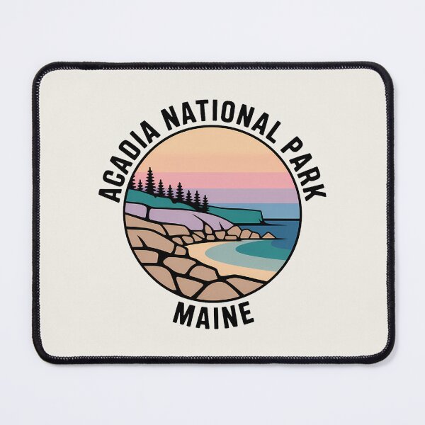 Item preview, Acadia National Park Maine Minimalist Pastel Artline Sticker designed and sold by Horizon Tales.