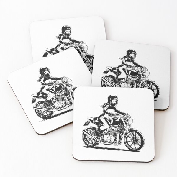 Item preview, Motorcycle Girl, Woman on the motorcycle, Moto Passion, Ride Free designed and sold by Cr320.