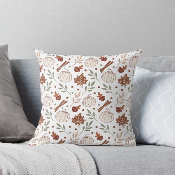 Item preview, A fall cozy pattern design of pumpkins and leaves designed and sold by Merrylands Artshop.