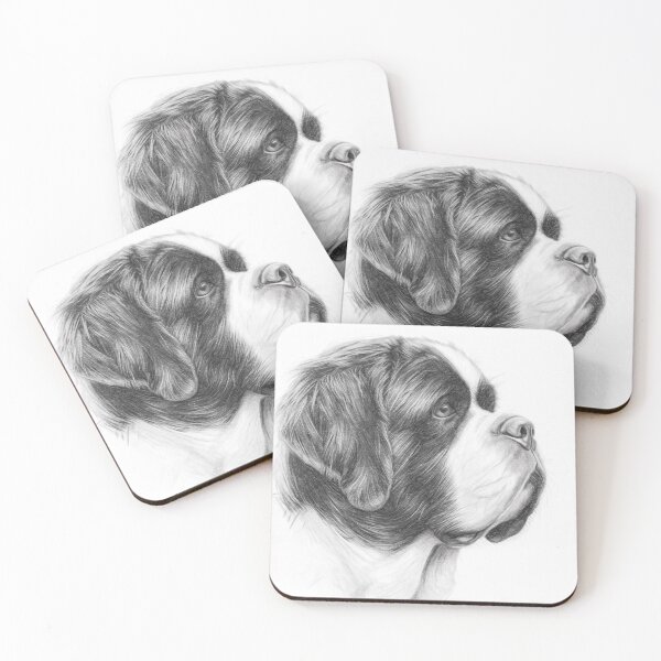 Item preview, St. Bernard Sketch designed and sold by Leon Woods Pencil Art.