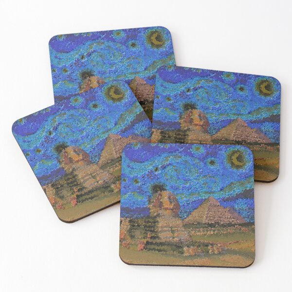 Item preview, sphinx rippled starry night colorful abstract design designed and sold by SmashingDeals.
