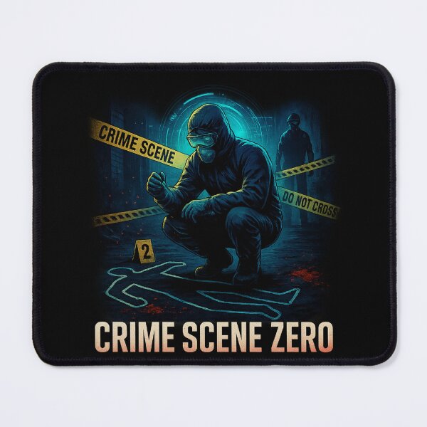 Item preview, Crime Scene Zero – Cinematic Inspired Poster T-Shirt Design designed and sold by getpressedshirt.