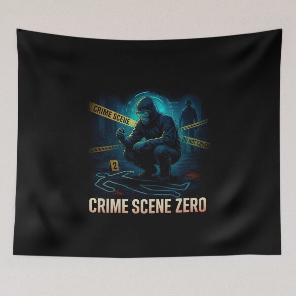 Item preview, Crime Scene Zero – Cinematic Inspired Poster T-Shirt Design designed and sold by getpressedshirt.