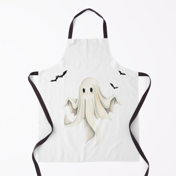 Item preview, A cute floating ghost with bats in Halloween designed and sold by Merrylands Artshop.